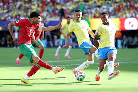 Brasil y Marruecos empataron 1 a 1 en un partido electrizante